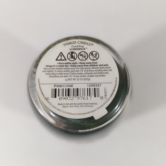 Yankee Candle Pure Radiance Pine Cone Crackling Wick Large 22 Oz. Jar Candle - Picture 4 of 4